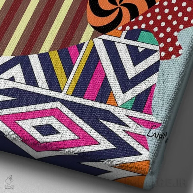 تابلو دکوراتیو "انگلیش اسپریگر اسپانیل" اثر لانره استودیو - نمای نزدیک بافت بوم