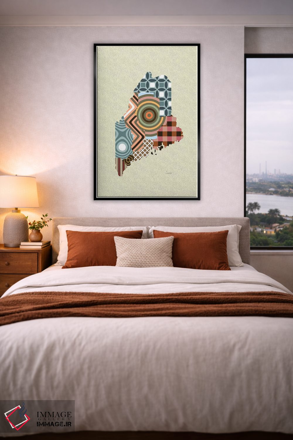 تابلو دکوراتیو "ایالت مین" اثر لانره استودیو - D4B