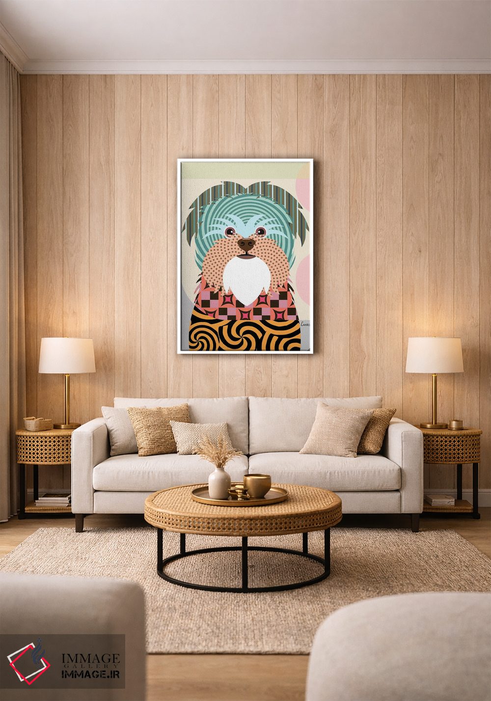 تابلو دکوراتیو "آفن پینشر" اثر لانره استودیو - D1W