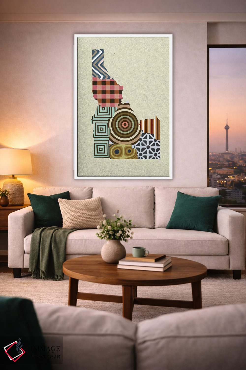 تابلو دکوراتیو "ایالت آیداهو" اثر لانره استودیو - D1W