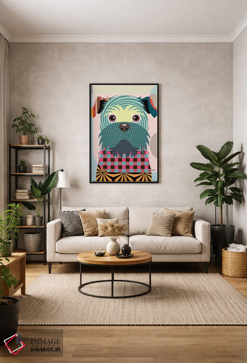 تابلو دکوراتیو "بروسلز گریفون" اثر لانره استودیو - D2B