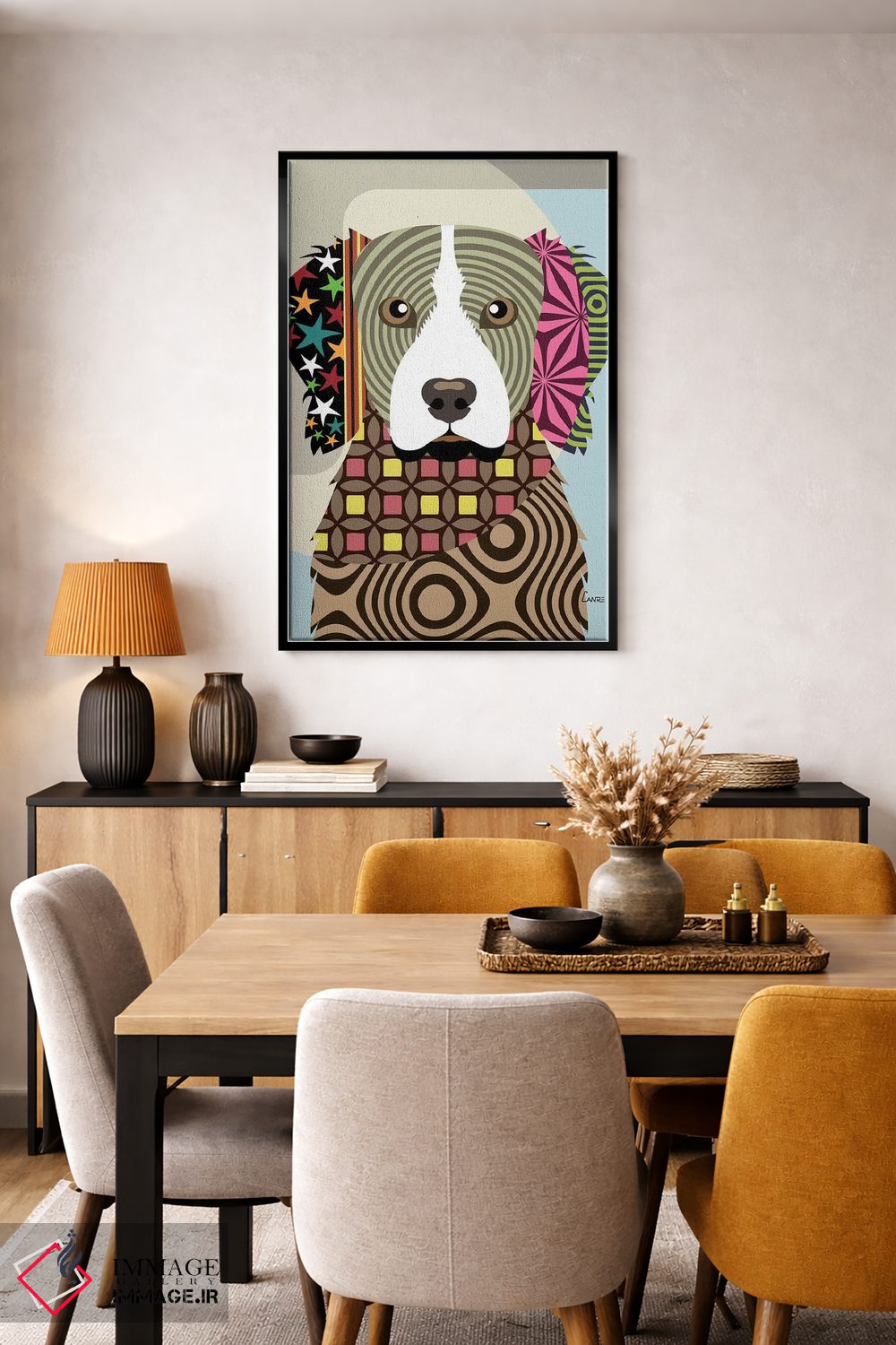 تابلو دکوراتیو "بریتانی اسپانیل ها" اثر لانره استودیو - D5B