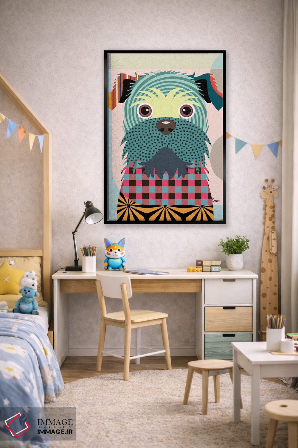 تابلو دکوراتیو "بروسلز گریفون" اثر لانره استودیو - D3B