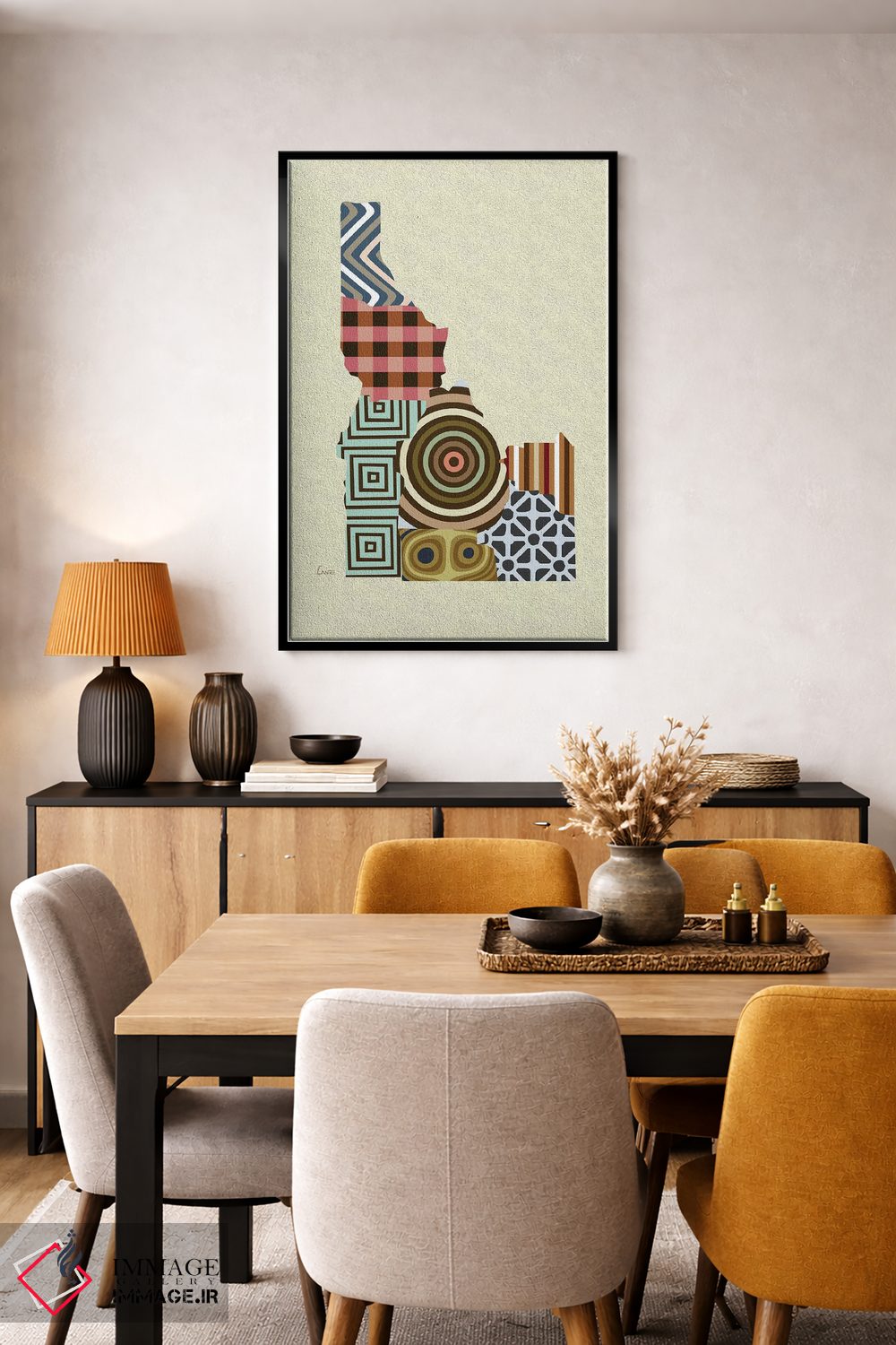 تابلو دکوراتیو "ایالت آیداهو" اثر لانره استودیو - D6B