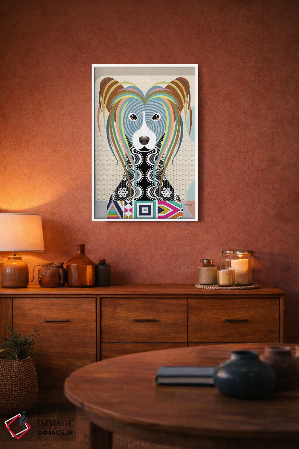 تابلو دکوراتیو "چاینیز کرستد" اثر لانره استودیو - D2W