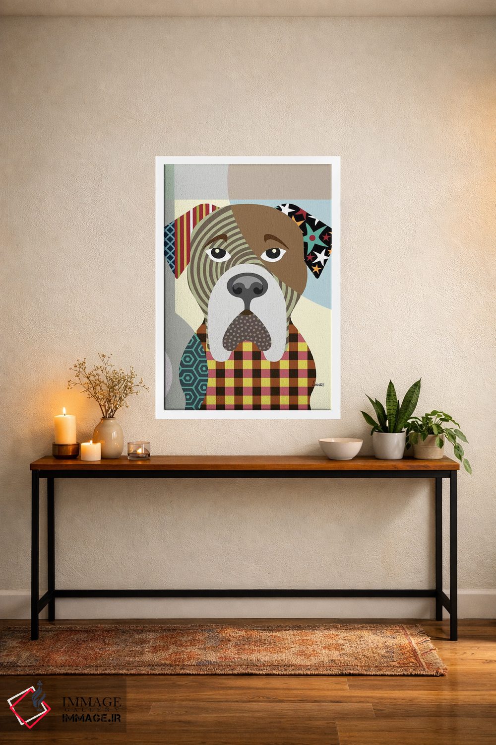 تابلو دکوراتیو "بولماستیف" اثر لانره استودیو - D2W