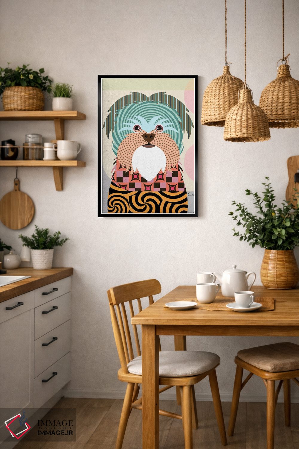 تابلو دکوراتیو "آفن پینشر" اثر لانره استودیو - D6B