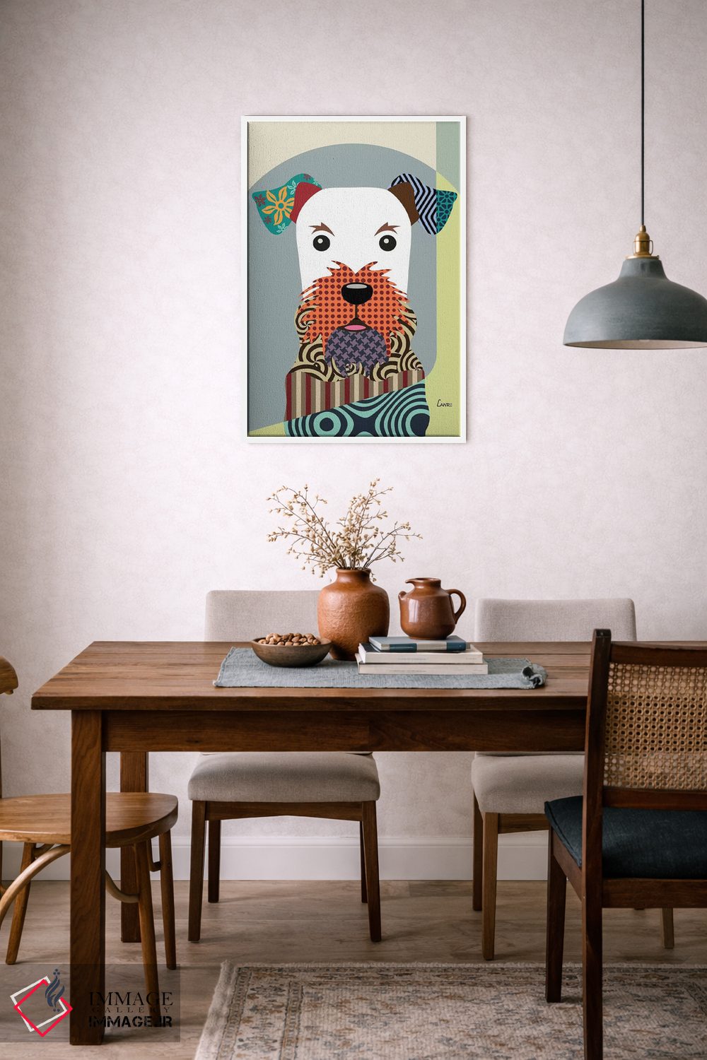 تابلو دکوراتیو "ایردیل تریر" اثر لانره استودیو - D4W