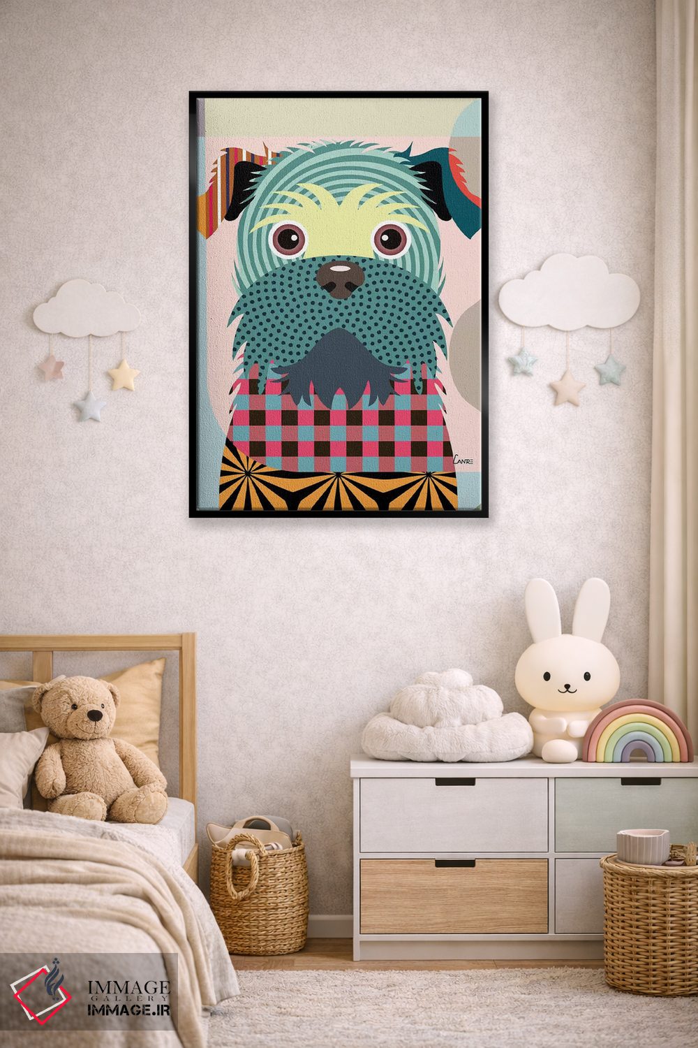 تابلو دکوراتیو "بروسلز گریفون" اثر لانره استودیو - D6B