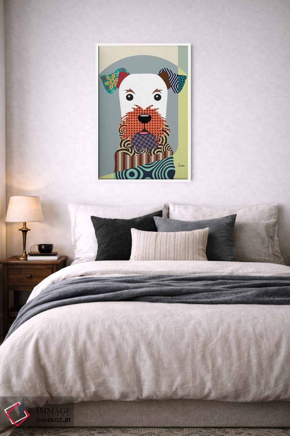 تابلو دکوراتیو "ایردیل تریر" اثر لانره استودیو - D5W