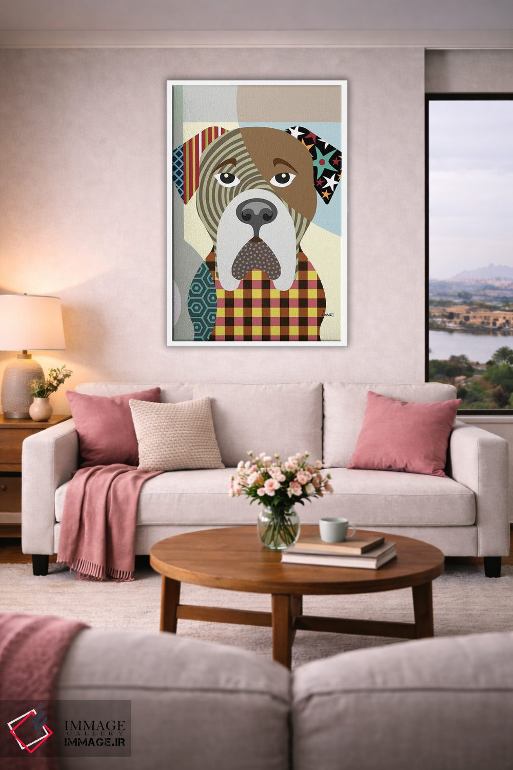 تابلو دکوراتیو "بولماستیف" اثر لانره استودیو - D4W