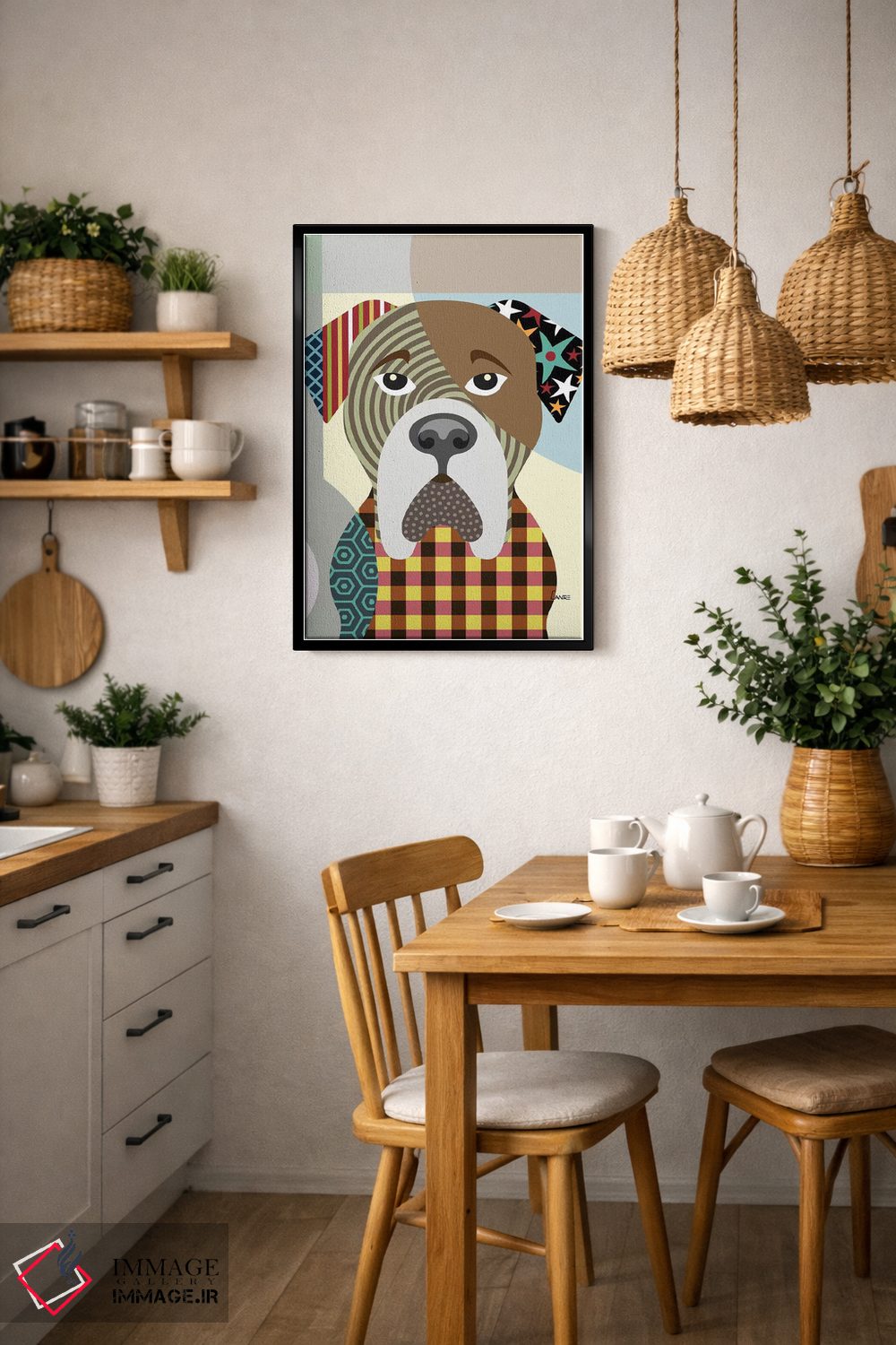 تابلو دکوراتیو "بولماستیف" اثر لانره استودیو - D6B