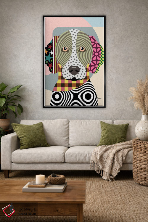 تابلو دکوراتیو "پوینتر کوتاه مو آلمانی" اثر لانره استودیو - D1B