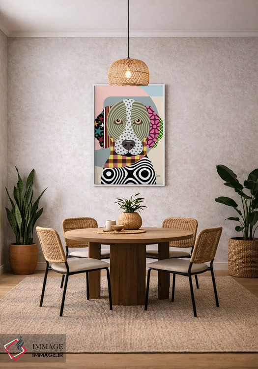 تابلو دکوراتیو "پوینتر کوتاه مو آلمانی" اثر لانره استودیو - D2W