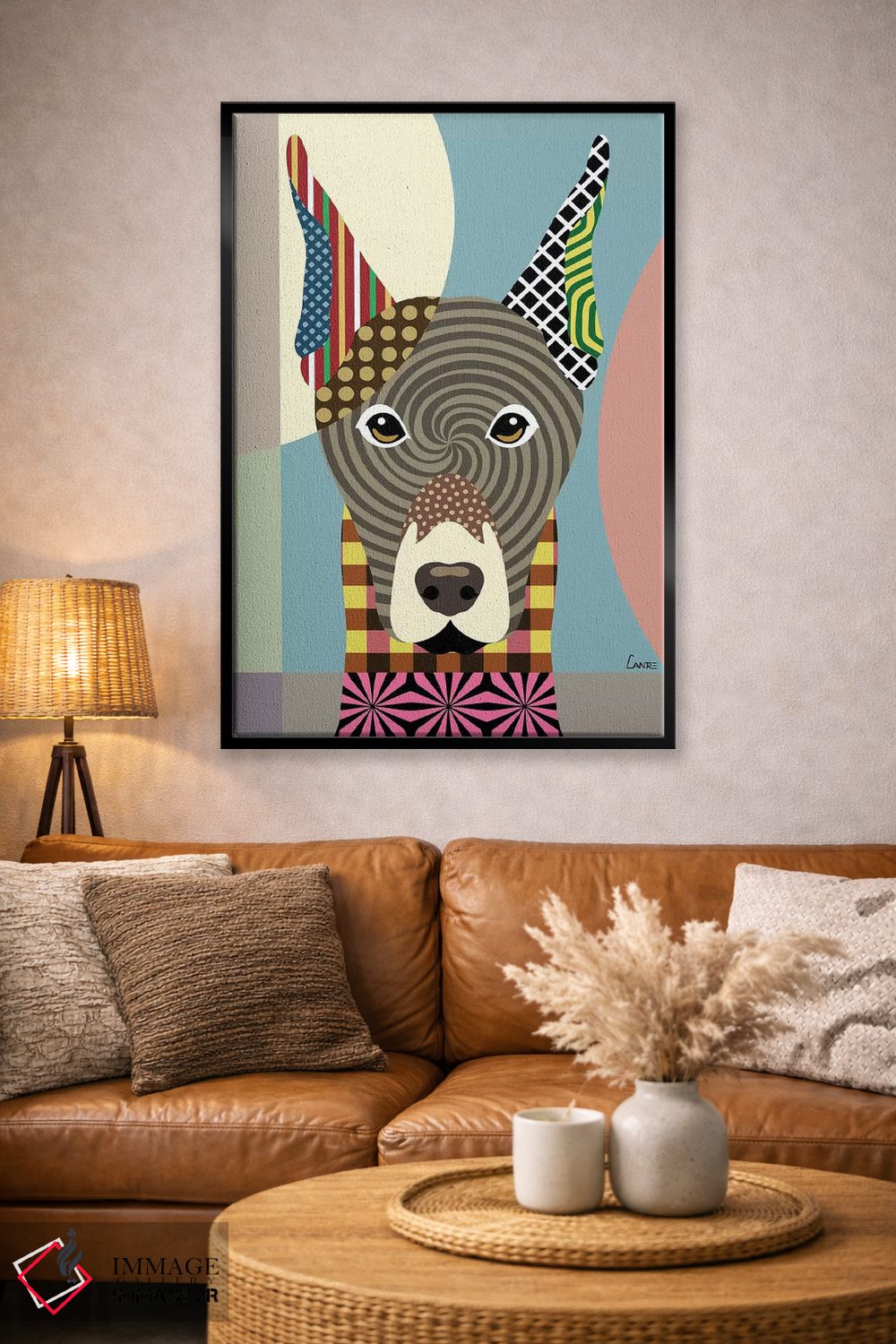 تابلو دکوراتیو "دوبرمن پینشر" اثر لانره استودیو - D4B