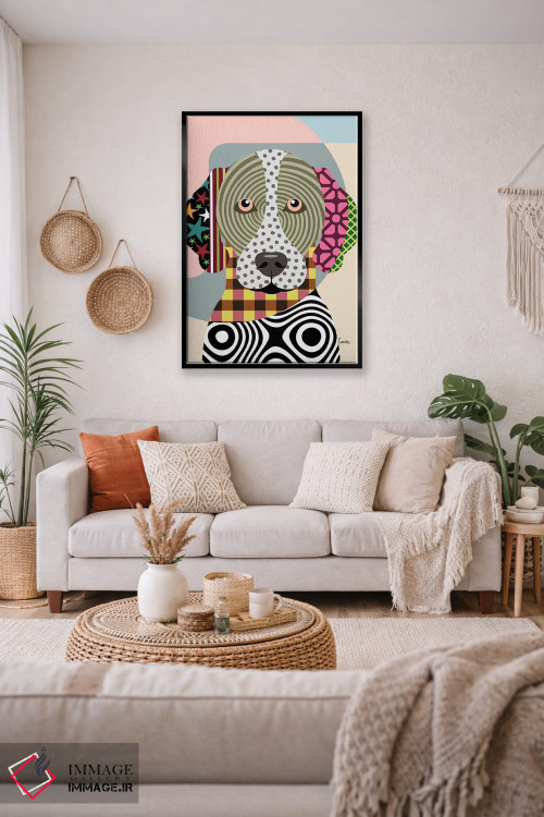 تابلو دکوراتیو "پوینتر کوتاه مو آلمانی" اثر لانره استودیو - D5B