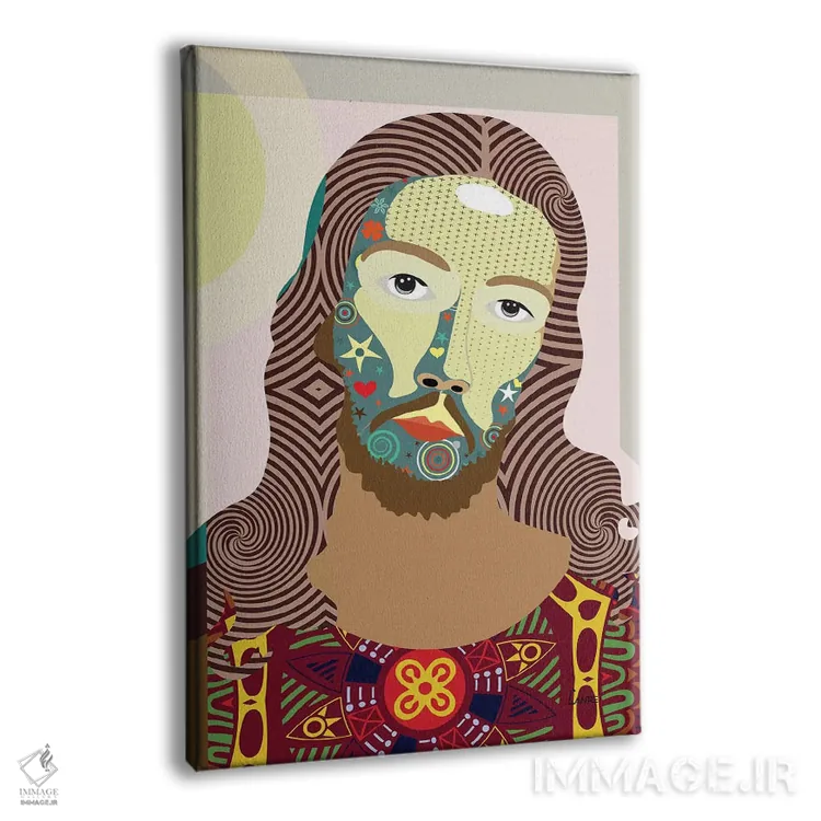 تابلو دکوراتیو "عیسی مسیح" اثر لانره استودیو - نمای پرسپکتیو محصول