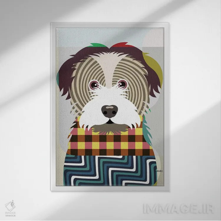 تابلو دکوراتیو "هاوانز" اثر لانره استودیو - نمای قابدار سفید