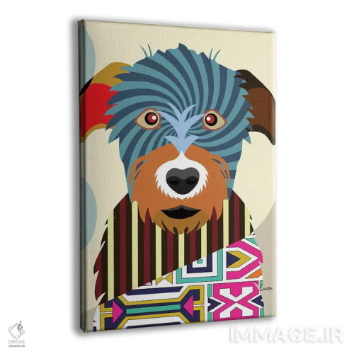 تابلو دکوراتیو "گرگ نمای ایرلندی" اثر لانره استودیو - نمای پرسپکتیو محصول