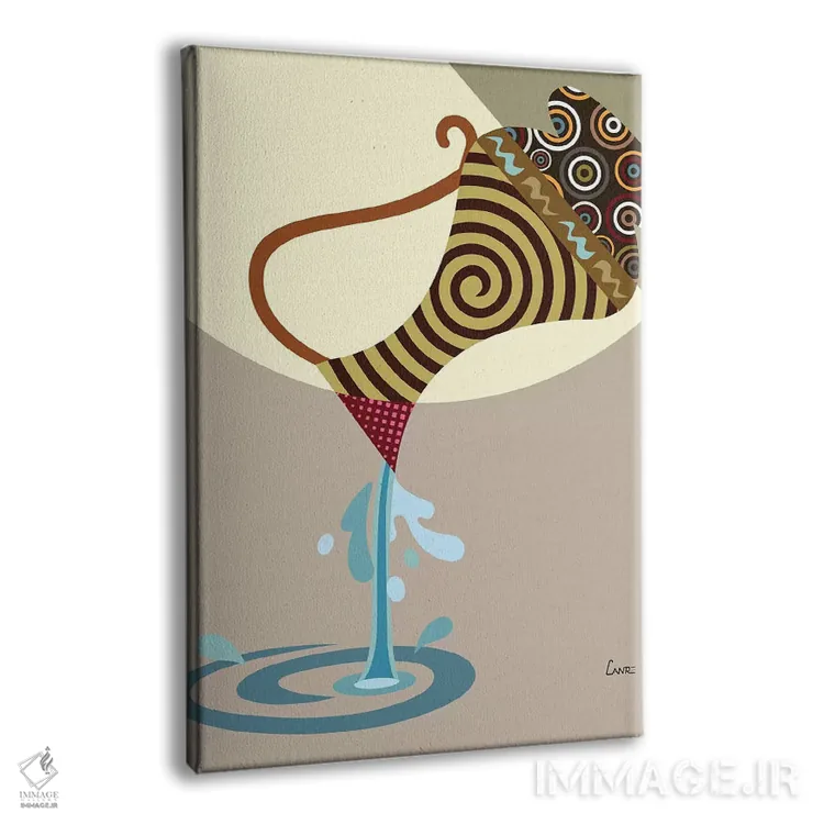 تابلو دکوراتیو "برج دلو" اثر لانره استودیو - نمای پرسپکتیو محصول