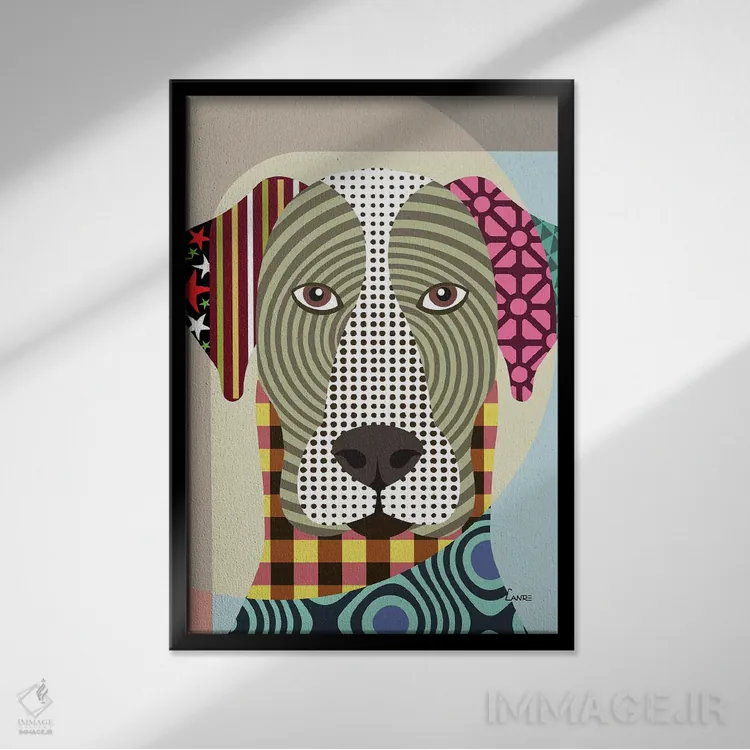 تابلو دکوراتیو "گریت باور" اثر لانره استودیو - نمای قابدار مشکی