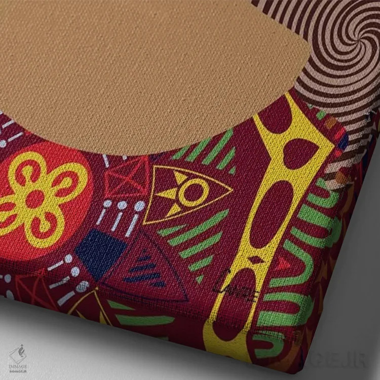 تابلو دکوراتیو "عیسی مسیح" اثر لانره استودیو - نمای نزدیک بافت بوم