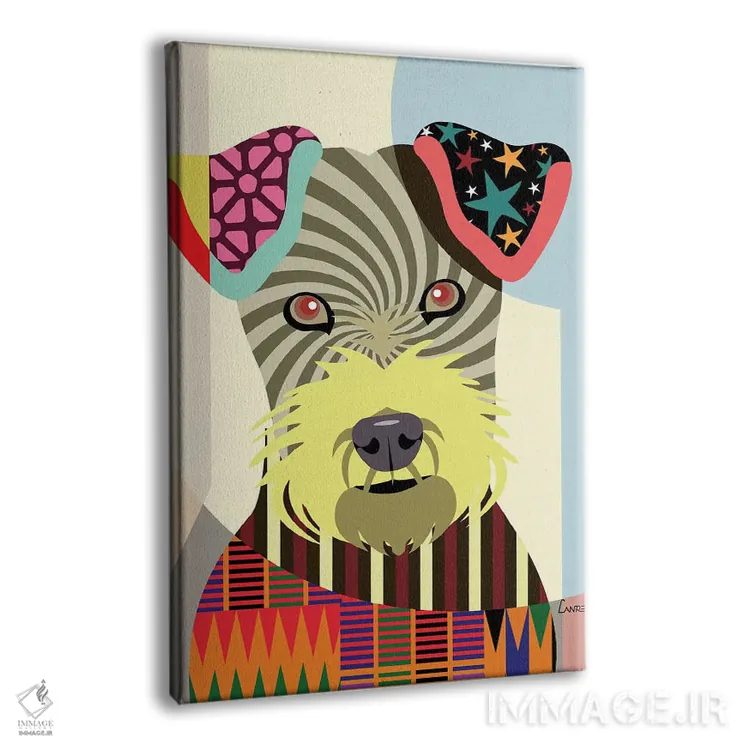 تابلو دکوراتیو "آیریش تریر" اثر لانره استودیو - نمای پرسپکتیو محصول