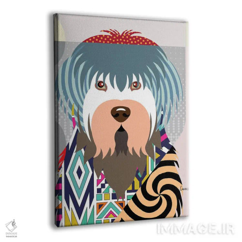 تابلو دکوراتیو "اولد انگلیش شیپ داگ" اثر لانره استودیو - نمای پرسپکتیو محصول