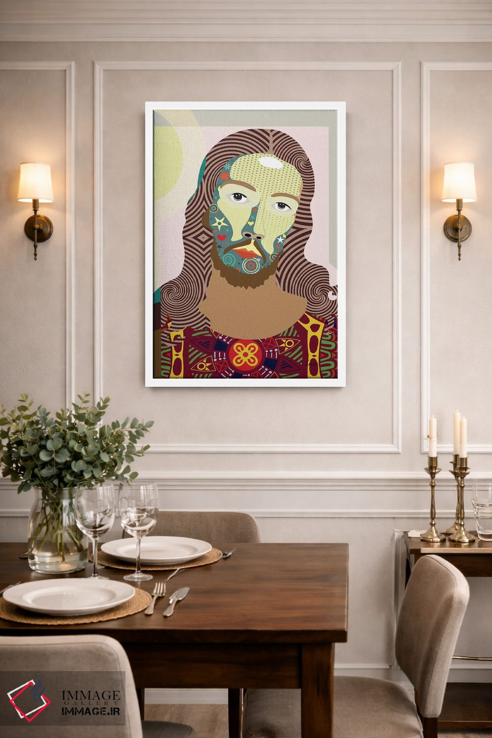 تابلو دکوراتیو "عیسی مسیح" اثر لانره استودیو - D1W