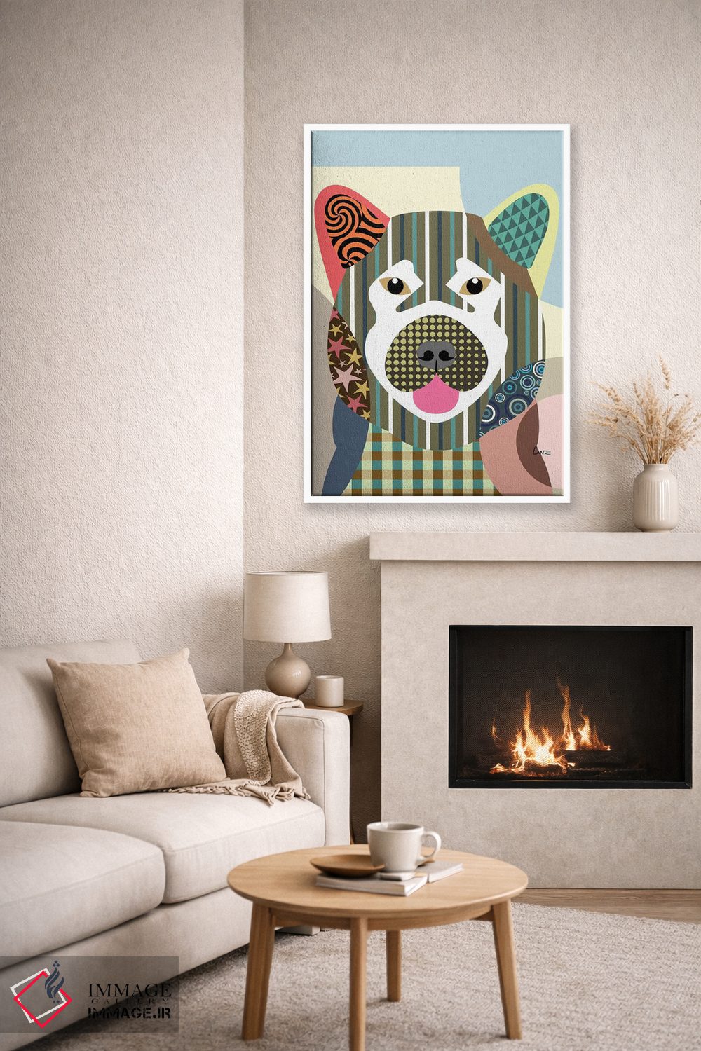 تابلو دکوراتیو "آکیتا" اثر لانره استودیو - D6W