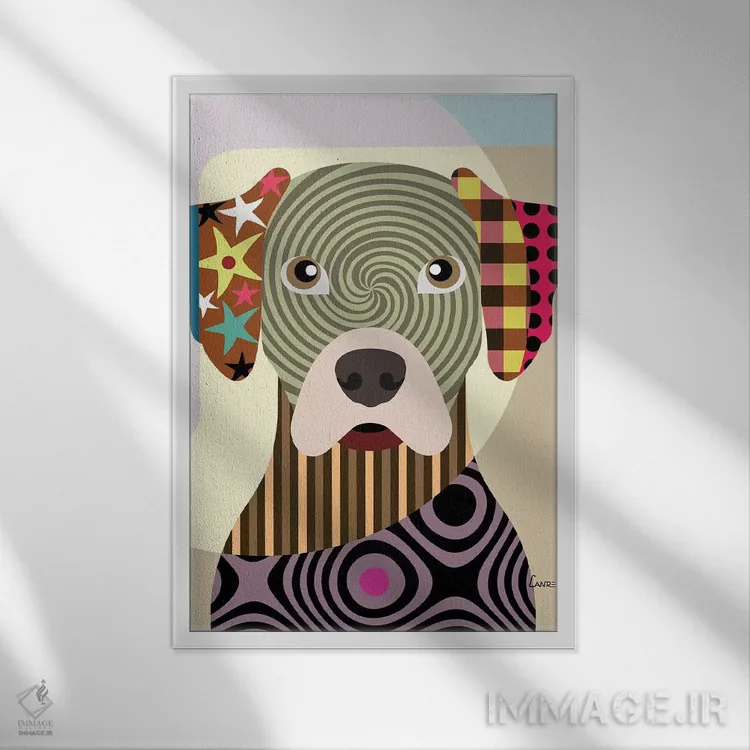 تابلو دکوراتیو رودزیان ریج بک اثر لانره استودیو - نمای قابدار سفید