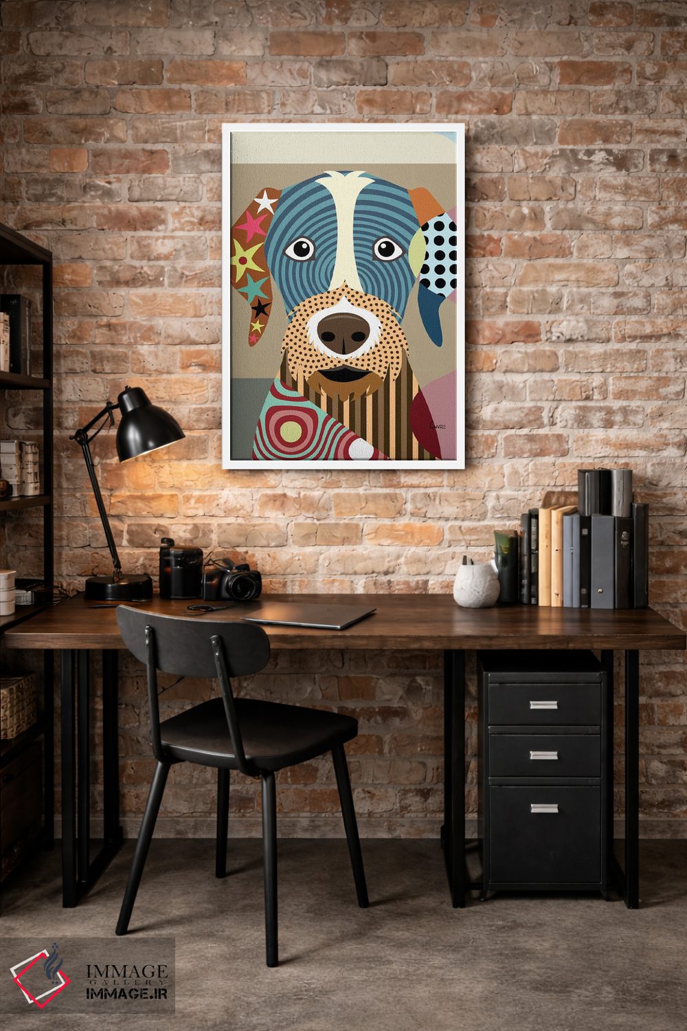 تابلو دکوراتیو "پوینتر سیم مو آلمانی" اثر لانره استودیو - D2W