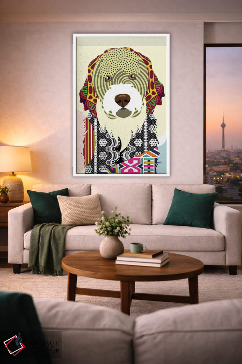 تابلو دکوراتیو سگ آبی پرتغالی اثر لانره استودیو - D1W