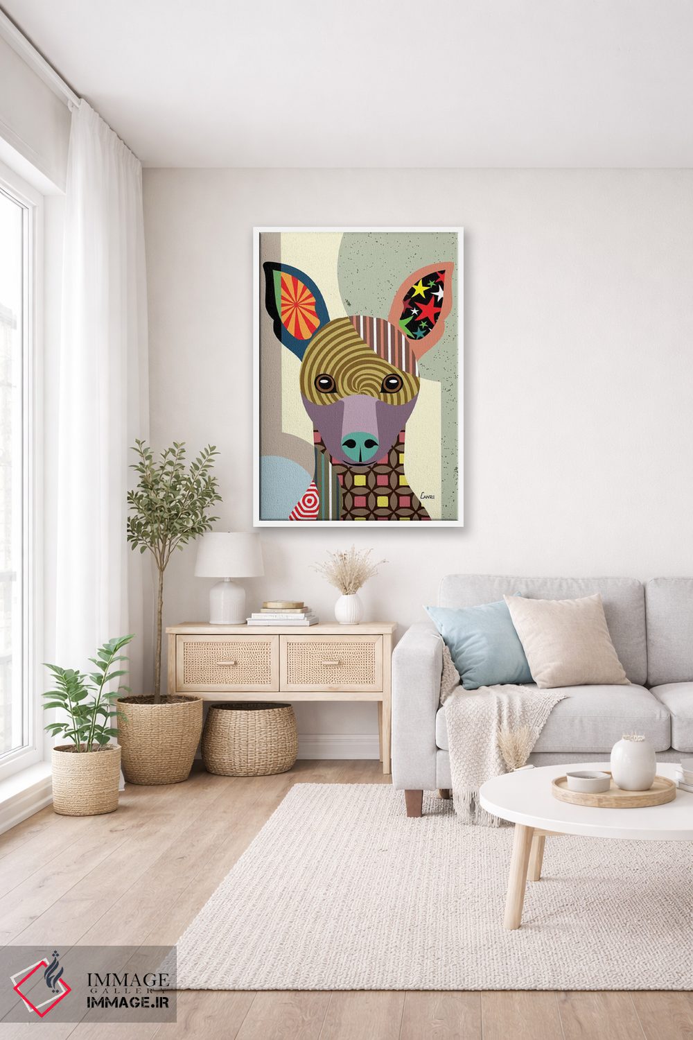 تابلو دکوراتیو "مینیاتور پینشر" اثر لانره استودیو - D3W