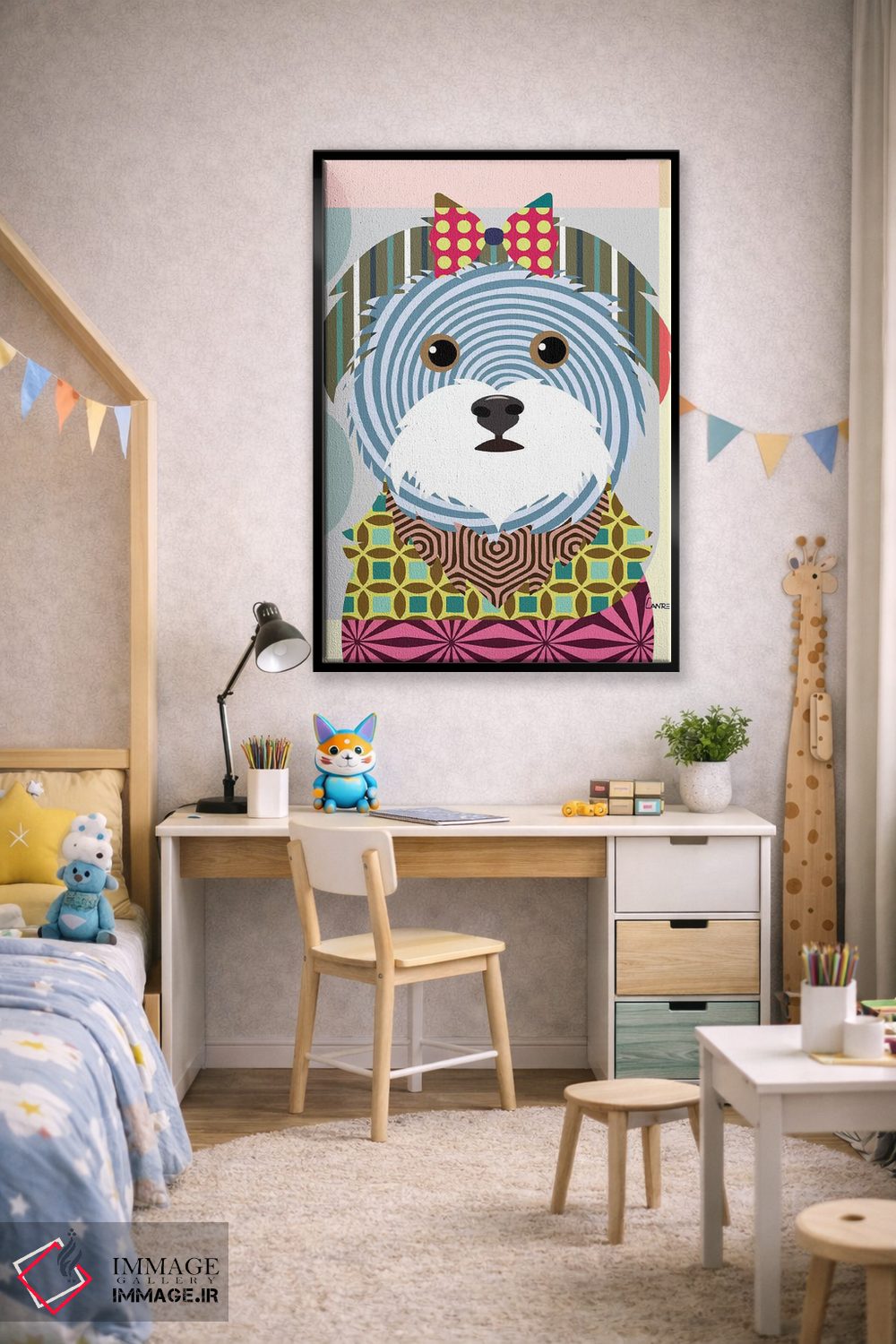 تابلو دکوراتیو "مالتیز" اثر لانره استودیو - D2B