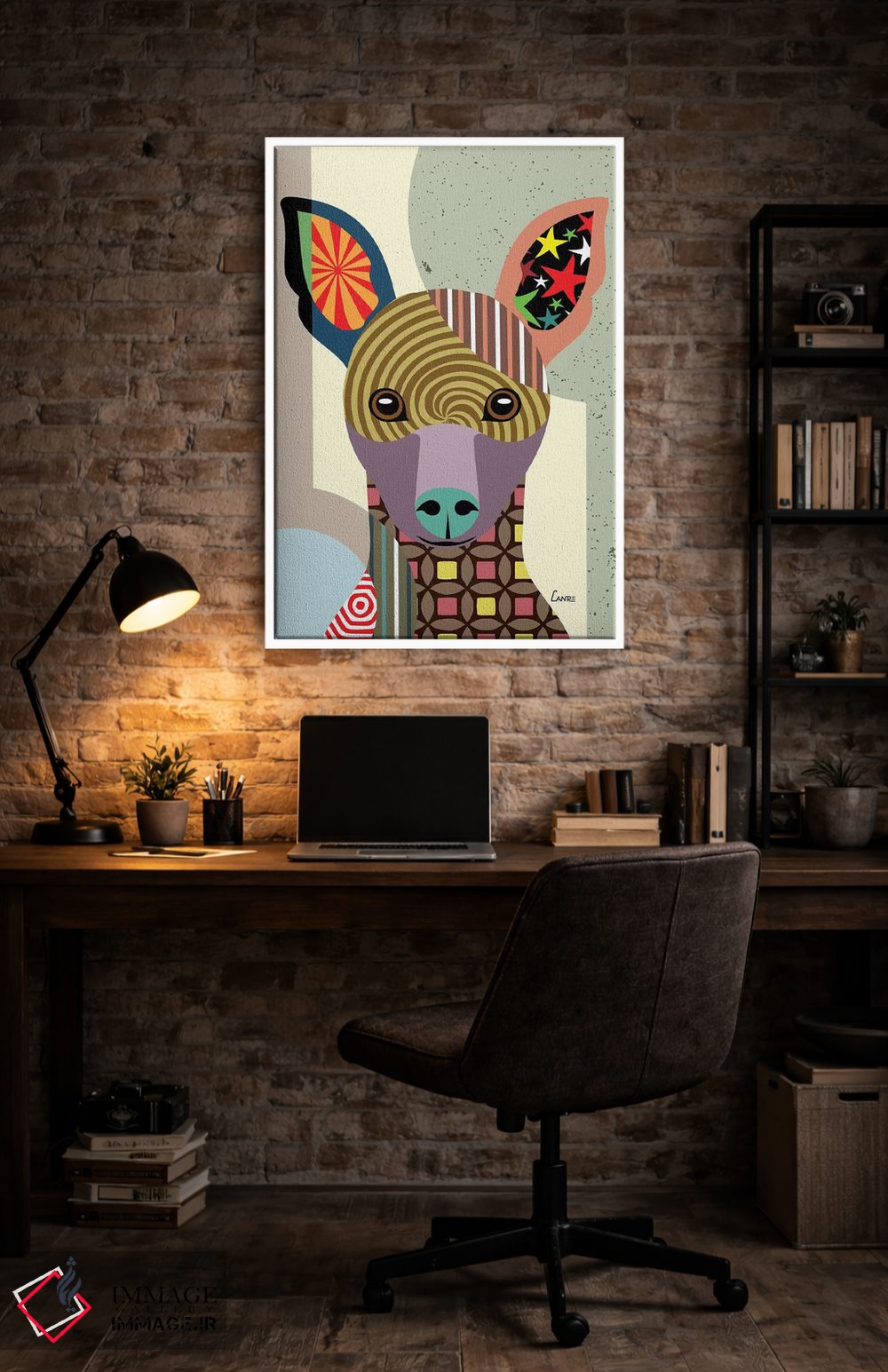 تابلو دکوراتیو "مینیاتور پینشر" اثر لانره استودیو - D4W