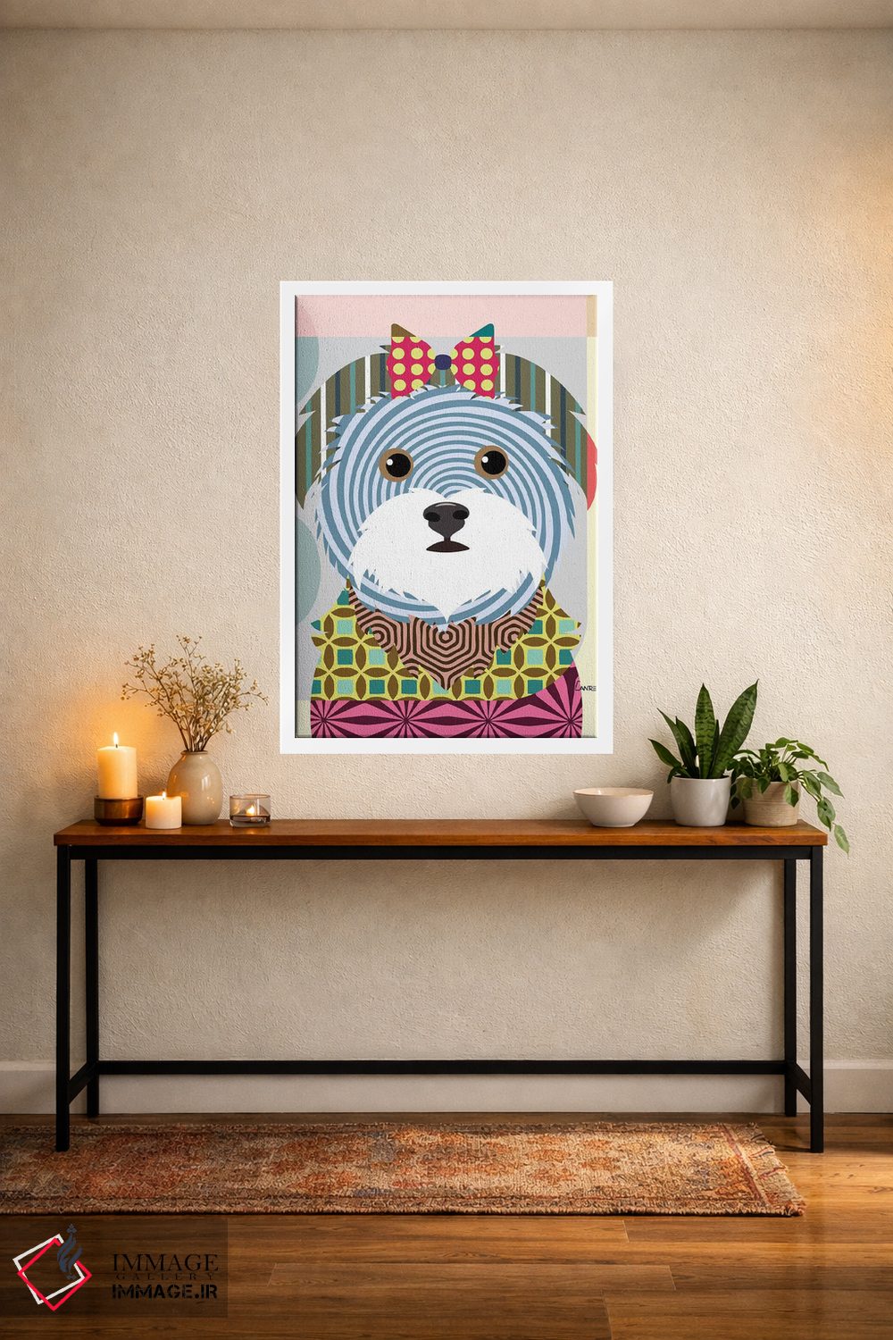 تابلو دکوراتیو "مالتیز" اثر لانره استودیو - D3W