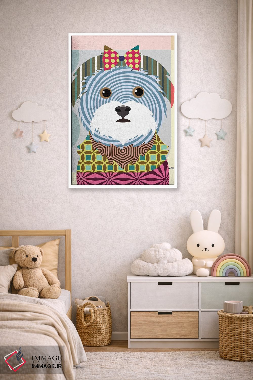 تابلو دکوراتیو "مالتیز" اثر لانره استودیو - D4W