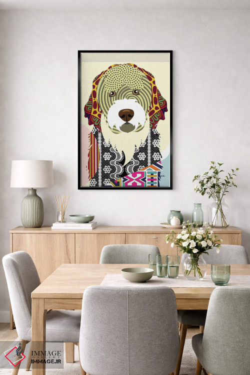 تابلو دکوراتیو سگ آبی پرتغالی اثر لانره استودیو - D5B