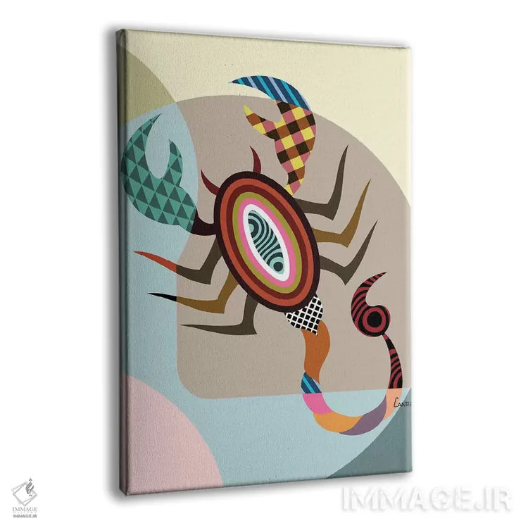 تابلو دکوراتیو برج عقرب اثر لانره استودیو - نمای پرسپکتیو محصول