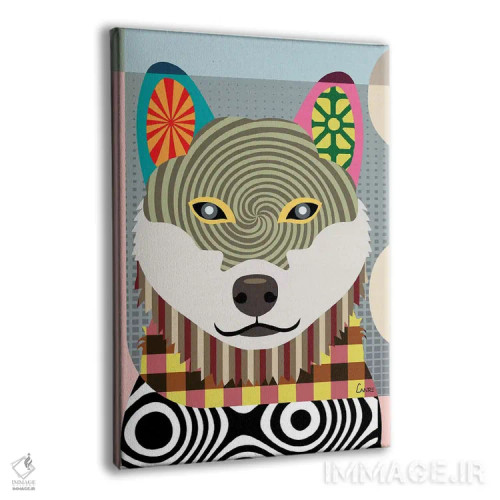 تابلو دکوراتیو شیبا اینو اثر لانره استودیو - نمای پرسپکتیو محصول