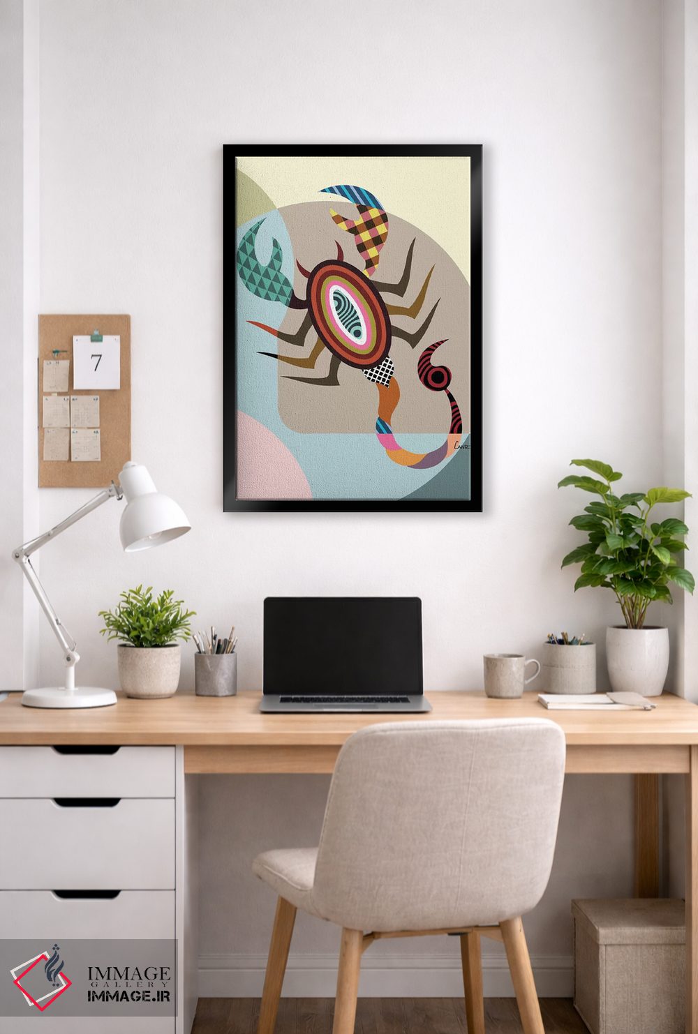 تابلو دکوراتیو برج عقرب اثر لانره استودیو - D6B