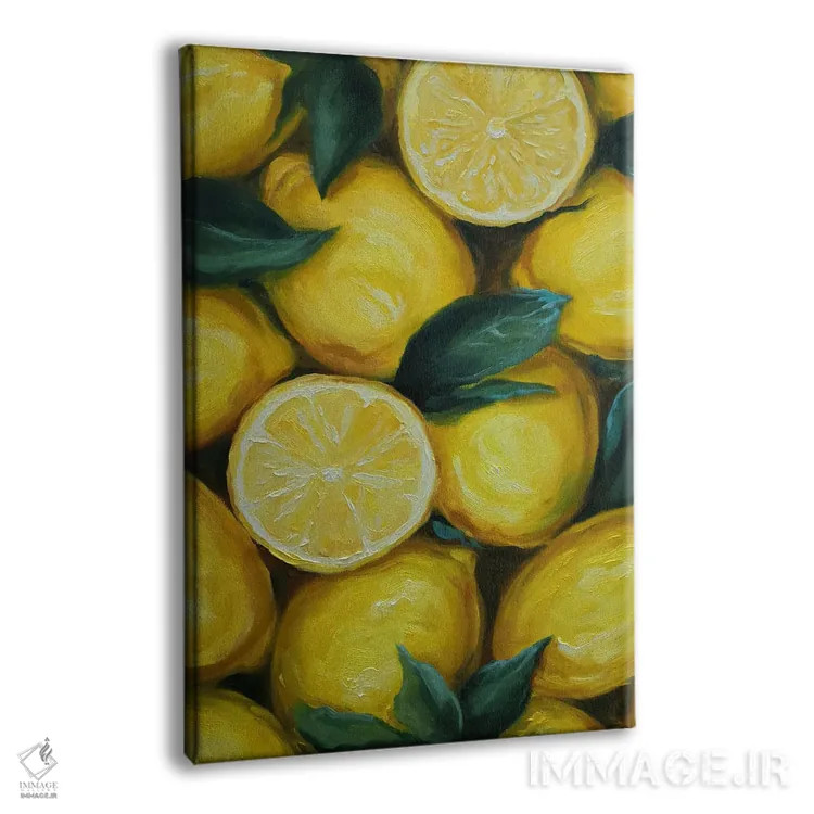تابلو دکوراتیو لیموها اثر جین لانتسمن - نمای پرسپکتیو محصول