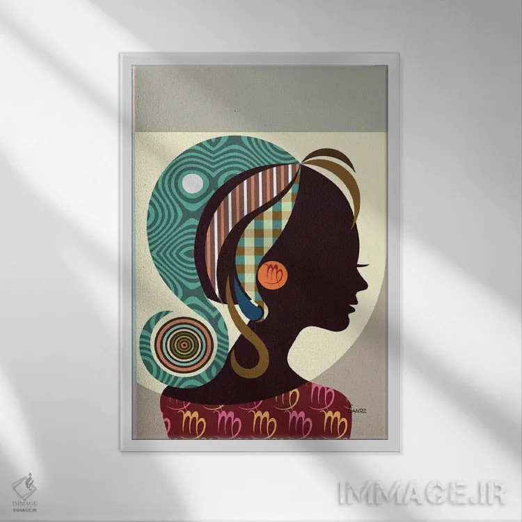 تابلو دکوراتیو برج سنبله اثر لانره استودیو - نمای قابدار سفید