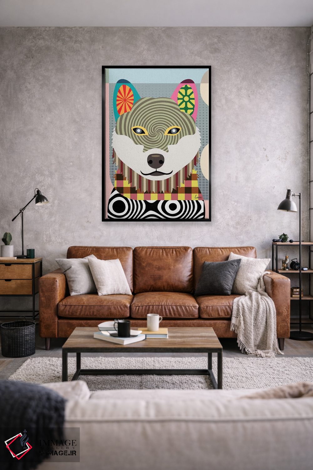 تابلو دکوراتیو شیبا اینو اثر لانره استودیو - D2B