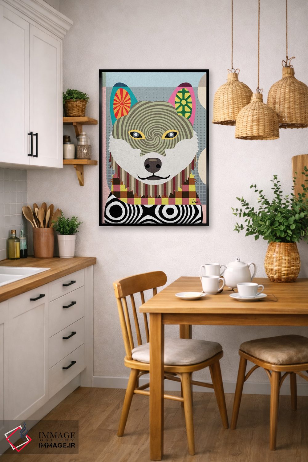 تابلو دکوراتیو شیبا اینو اثر لانره استودیو - D6B