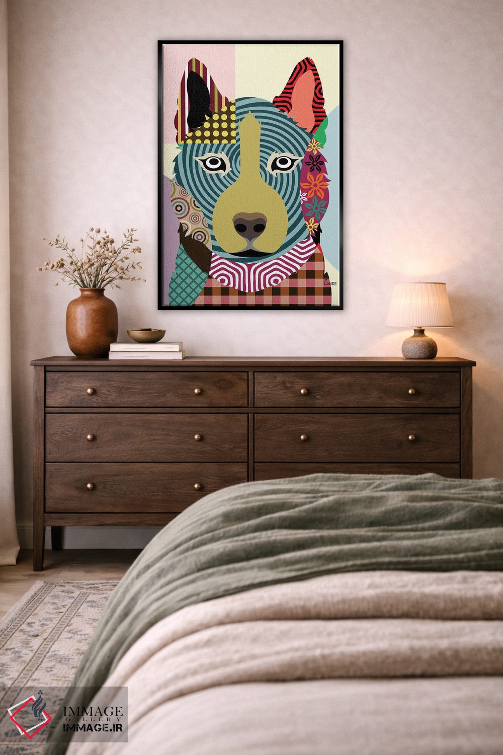 تابلو دکوراتیو هاسکی سیبری اثر لانره استودیو - D4B