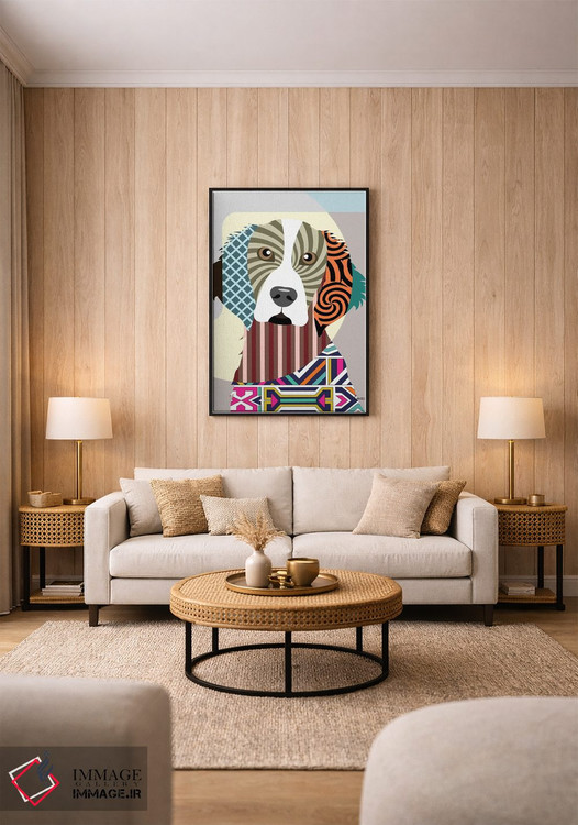 تابلو دکوراتیو ولش اسپرینگر اسپانیل اثر لانره استودیو - D2B