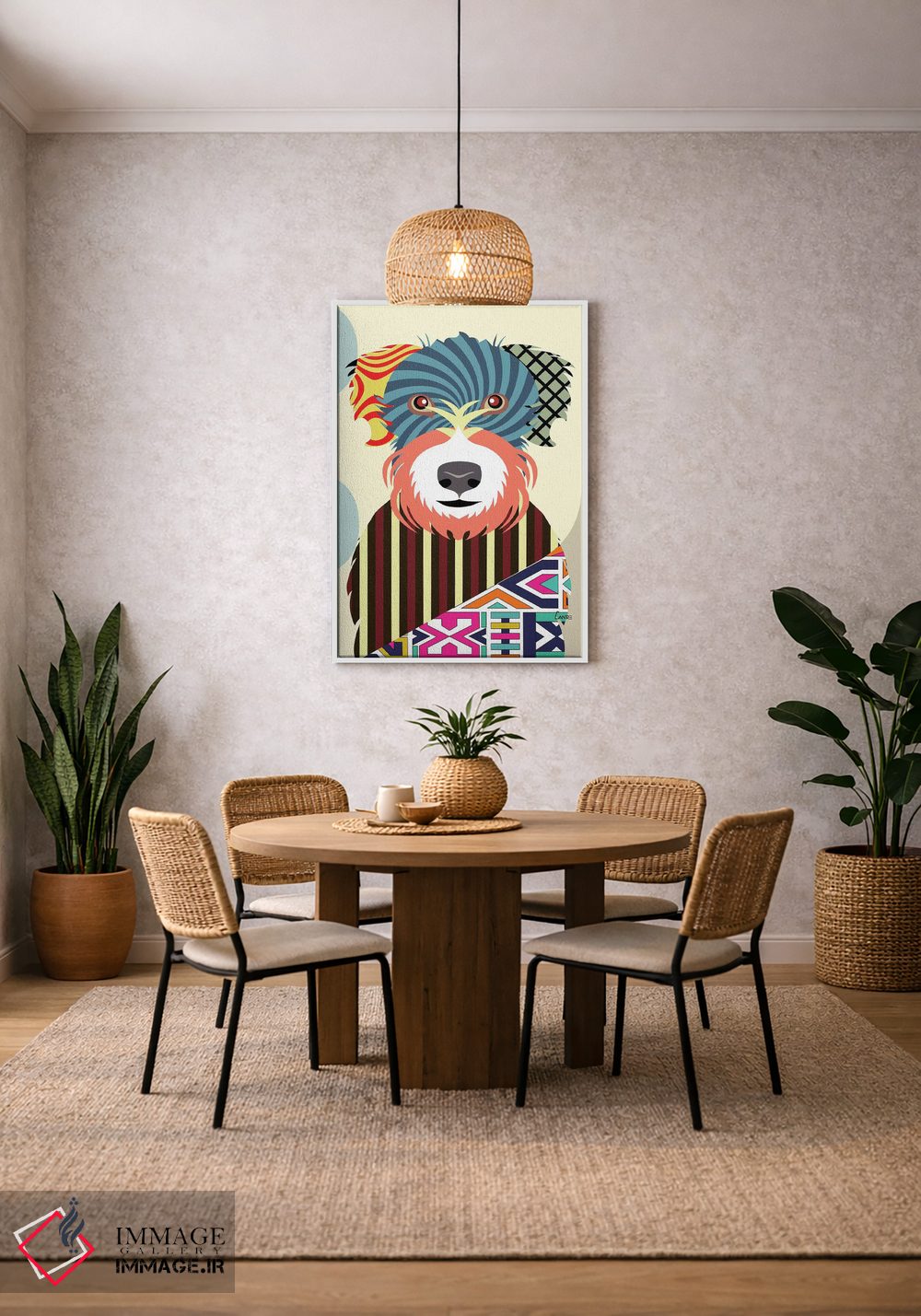 تابلو دکوراتیو تریر ویتن اثر لانره استودیو - D3W