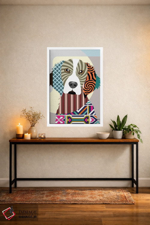 تابلو دکوراتیو ولش اسپرینگر اسپانیل اثر لانره استودیو - D3W